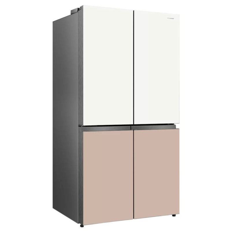 réfrigérateur Hisense side by side 4portes 560 litres verre colore rc73wc4sw