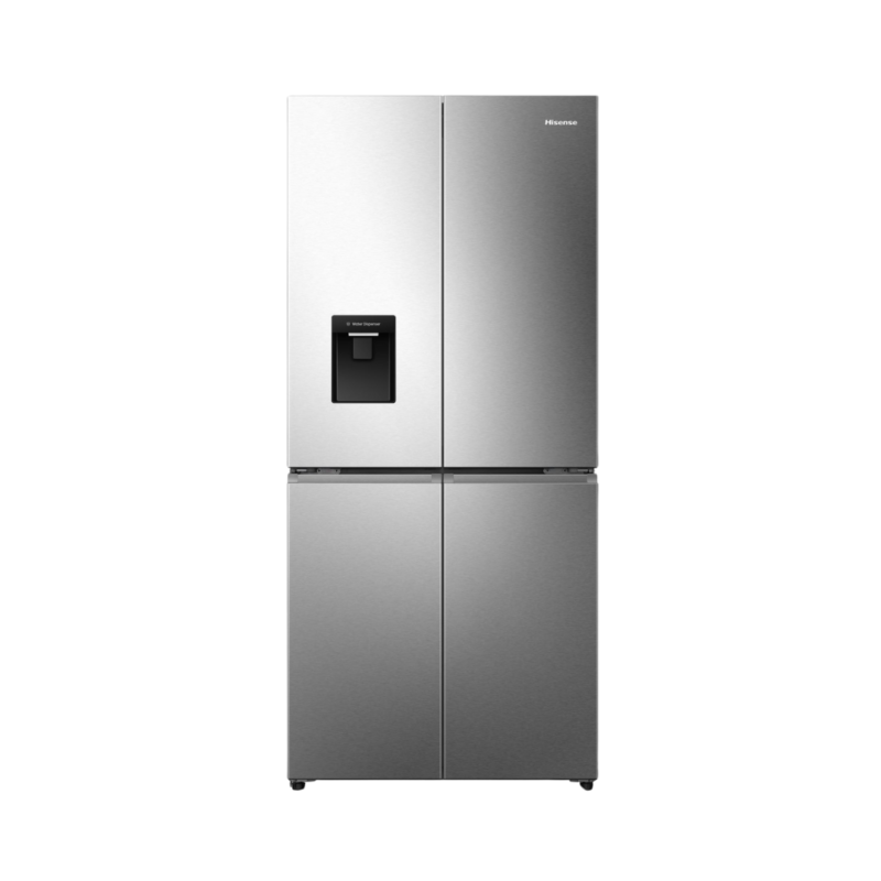 réfrigérateur Hisense side by side 4portes 470 litres avec fontaine inverter Inox rq61wc4sa
