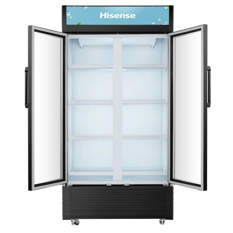 réfrigérateur Hisense vertical 2portes vitrine noir fl81wc