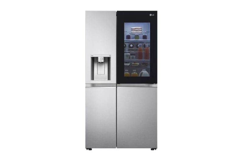 réfrigérateur LG side by side knock knock avec fontaine gris gcx257cses