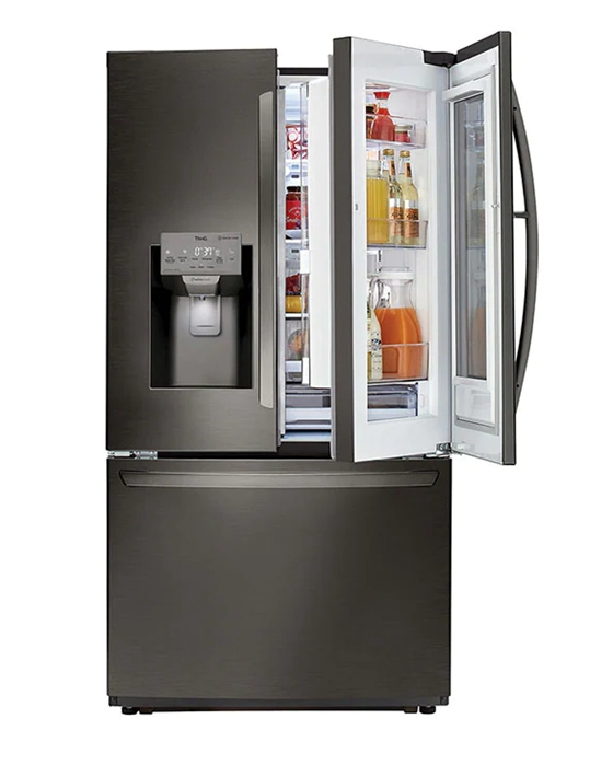 réfrigérateur LG 2portes avec distributeur d'eau gris grtf892pfbq