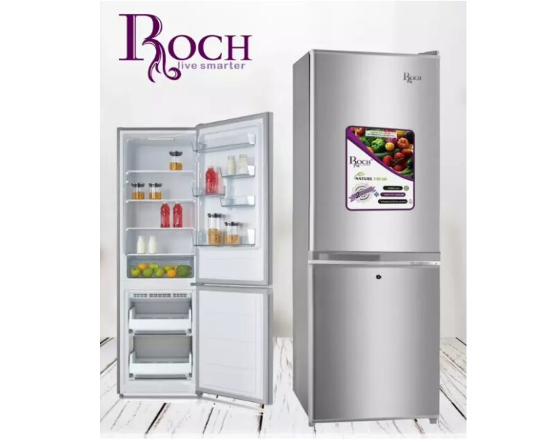 réfrigérateur Roch combine 2tiroirs 150l silver rfr150dbl