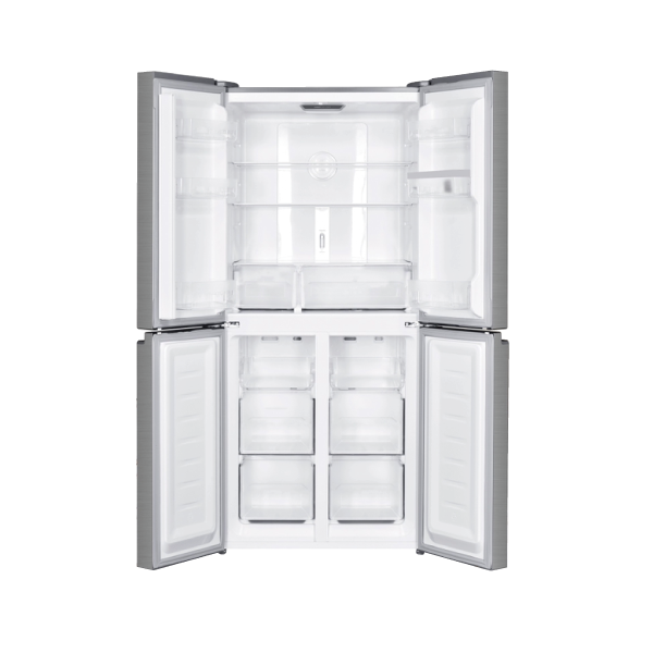 réfrigérateur Roch side by side 4portes avec fontaine 525 litres gris rfr525iwd4i