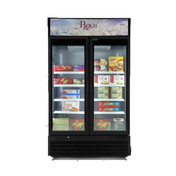 réfrigérateur Roch vertical 2portes 700 litres vitrine rsf700seo