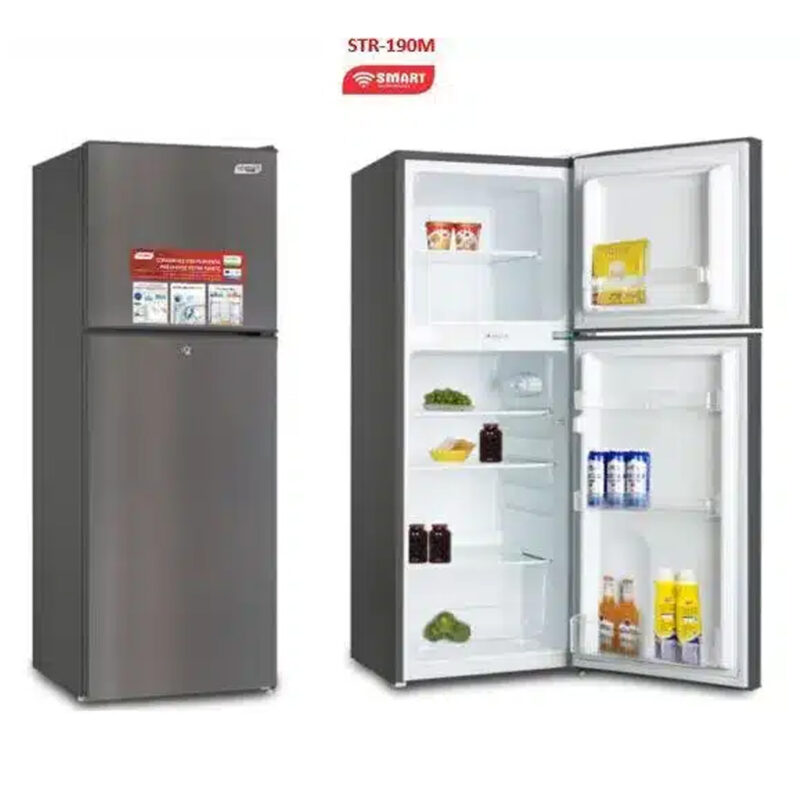 réfrigérateur Smart Technology 2portes 160 litres gris str190m