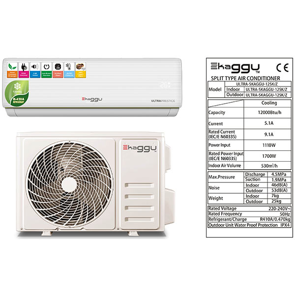 Split skaggu 12000btu 1.5cv gaz 410