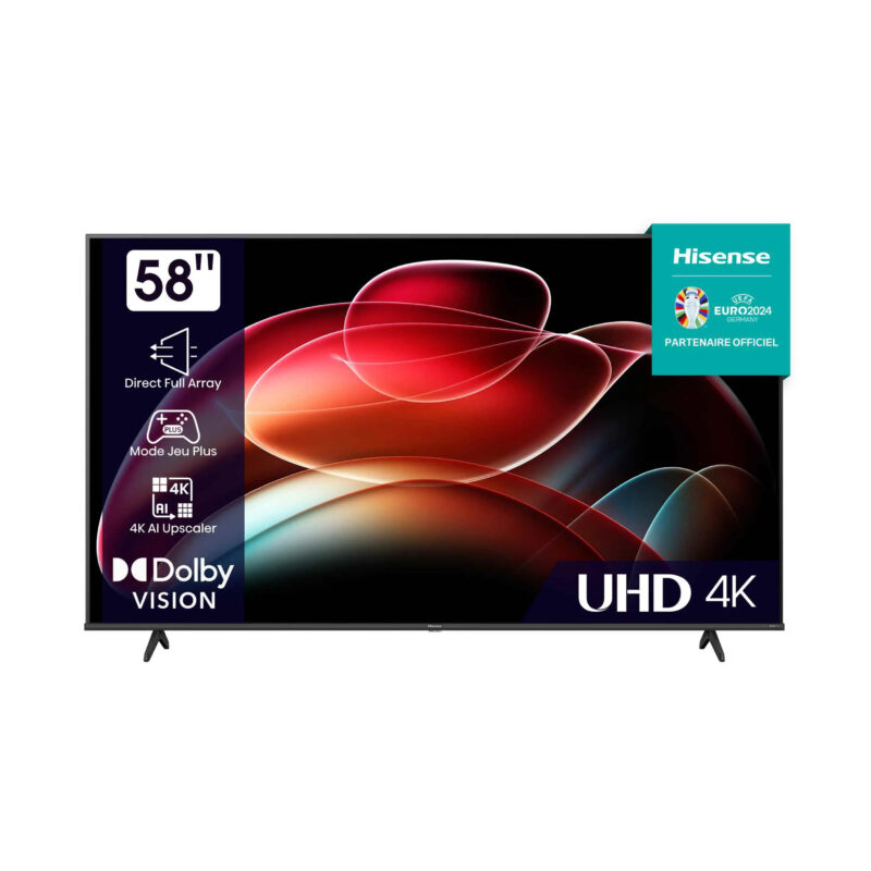 Téléviseur Hisense 58 " LED UHD 4K Smart vidaa 58a6n