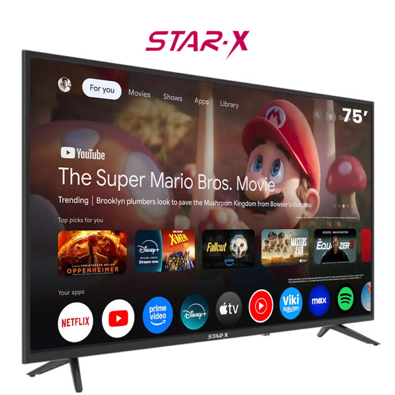 Téléviseur star x 75 " Smart google tv 75uh680g
