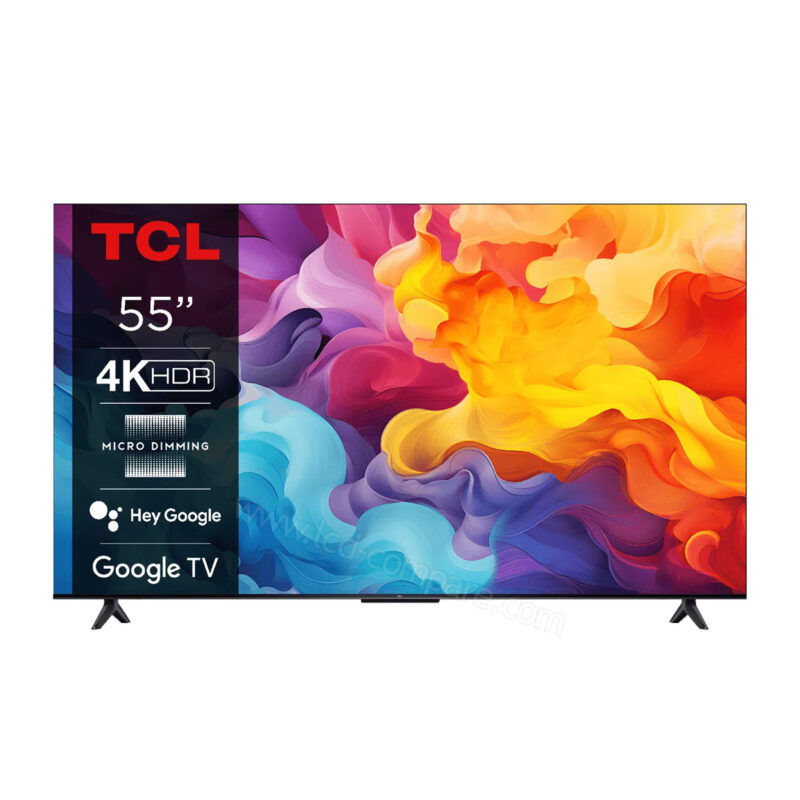 Téléviseur TCL 55 " Smart google tv 4K UHD + voice control 55v6b/55v6d