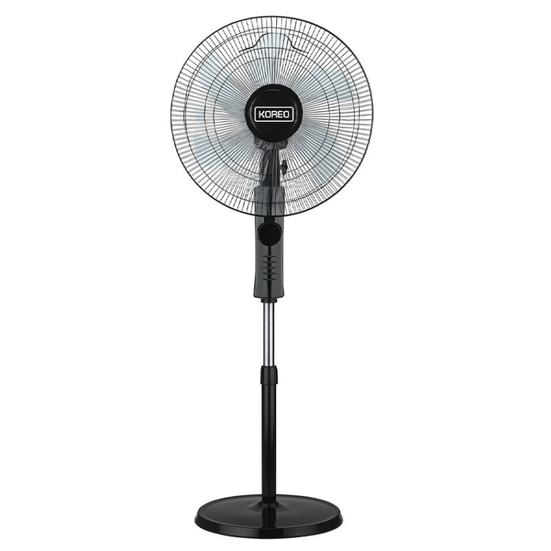 Ventilateur koreq 18 " sur pied avec commande noir fs45a790