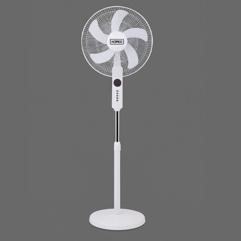 Ventilateur koreq 18 " sur pied avec commande blanc fs45a790