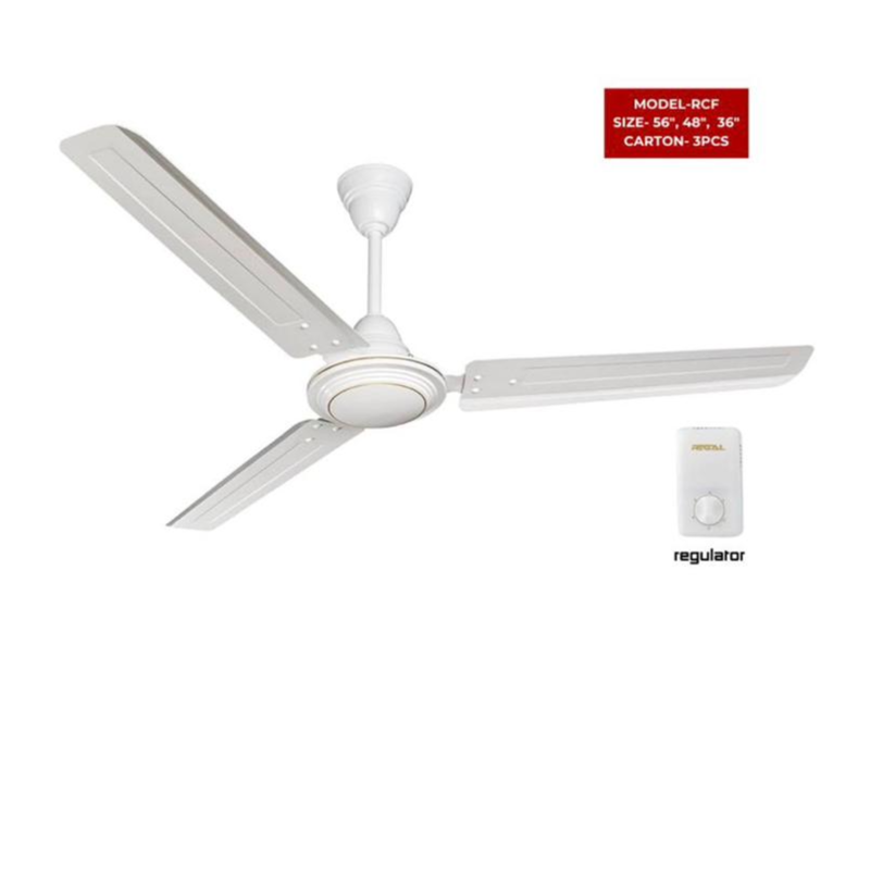 Ventilateur regal 56 " plafonnier blanc rcf56/rx56
