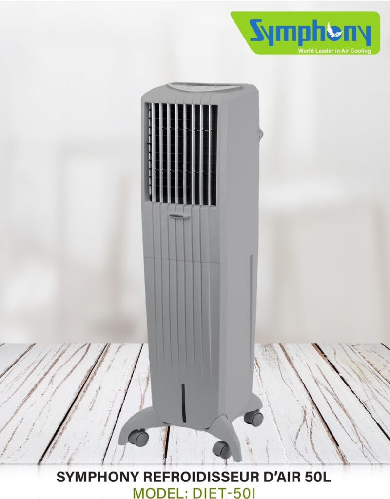 Ventilateur symphony a eau humidicateur diet 50 i 50 litres