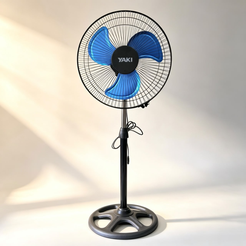 Ventilateur yaki 12 " sur pied noir yxcs48